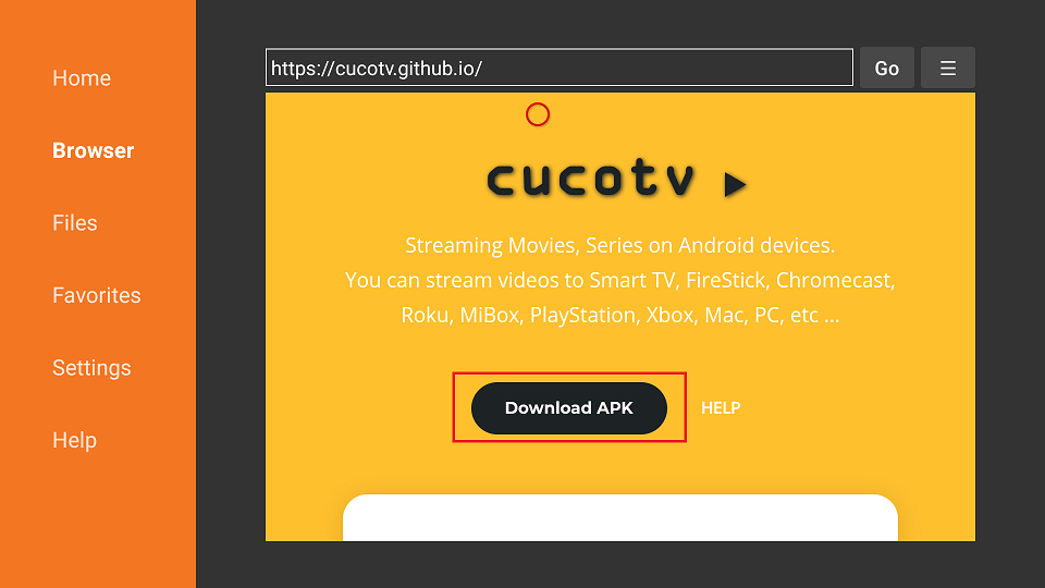 point 4 Home page of cucotv