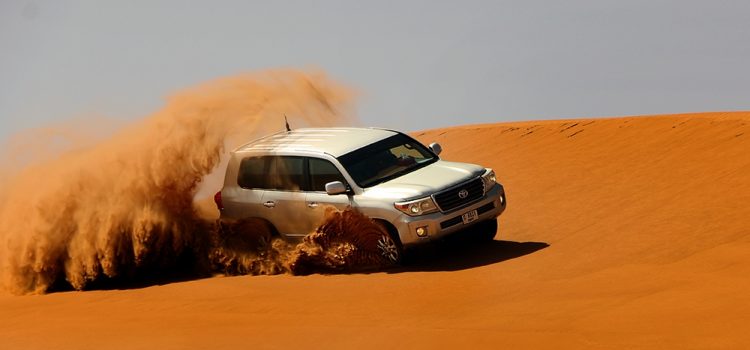 Desert safari in Dubai in a luxury caravan