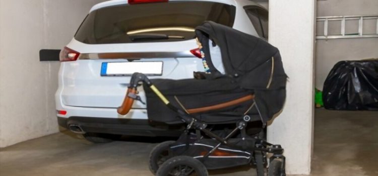 How do you store a stroller in the garage?
